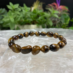 Tigers eye Pebble Type Bracelet