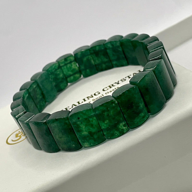 Green Strawberry Quartz Bangle