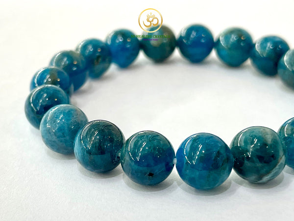 Blue apatite bracelet