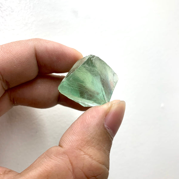 Fluorite raw Octahedral natural form