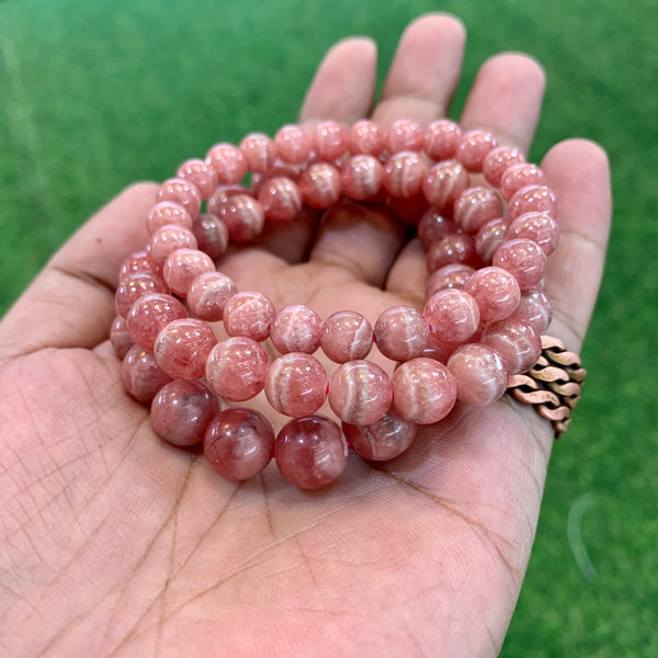 Rhodochrosite bracelet