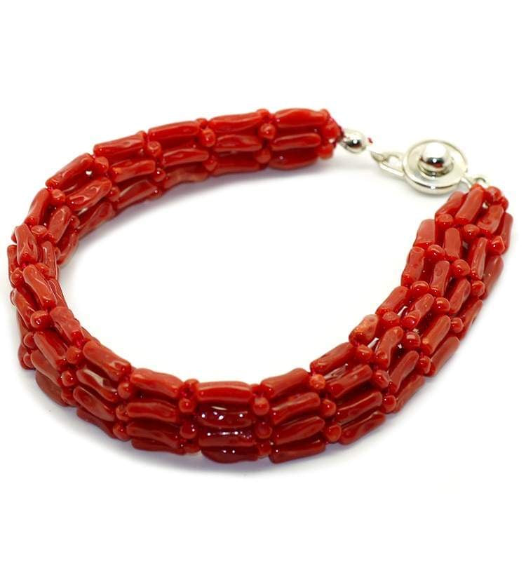 Authentic Italian Red Coral Bracelet