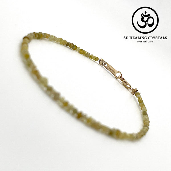 Raw Yellow Diamond Bracelet