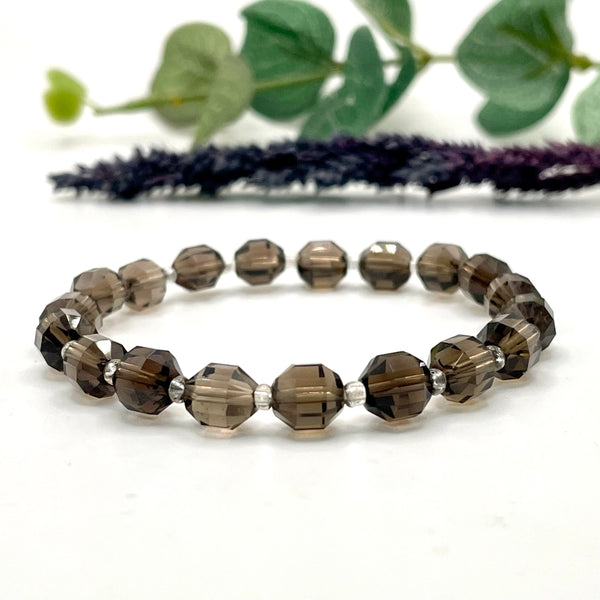 Smoky Quartz Faceted Bracelet