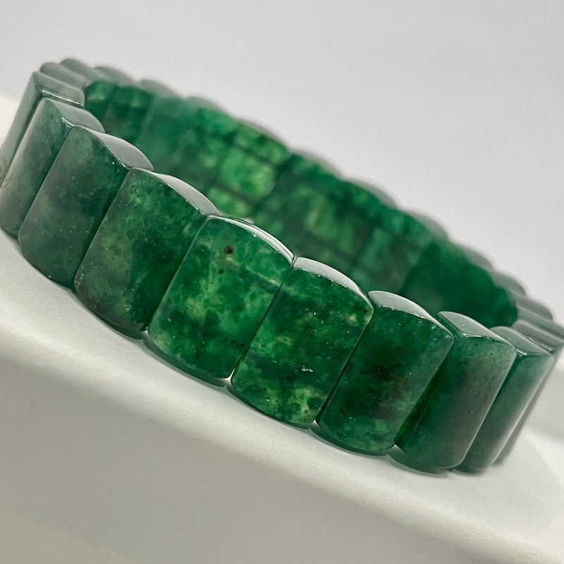 Green Strawberry Quartz Bangle