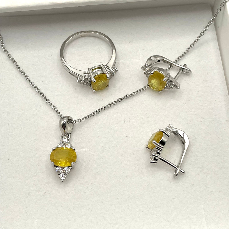 Yellow Sapphire Set