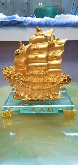 golden double dragon wealth ship