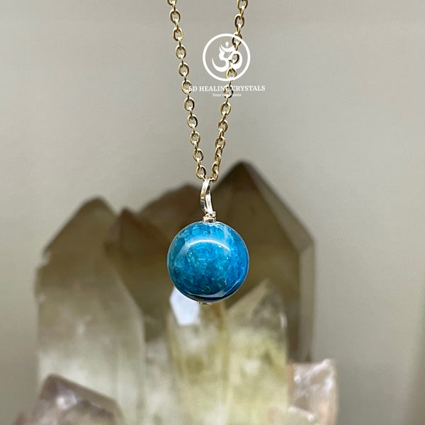 Blue Apatite Pendant