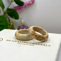 Fossilized Coral Ring