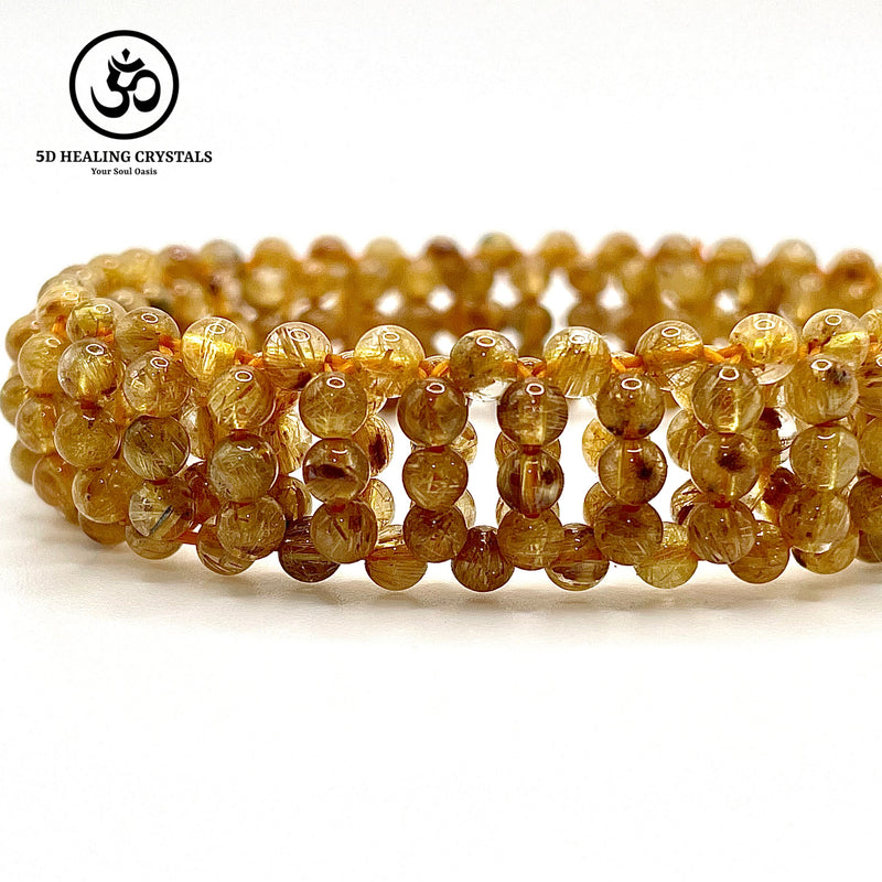 Golden Rutilated Quartz Bracelet