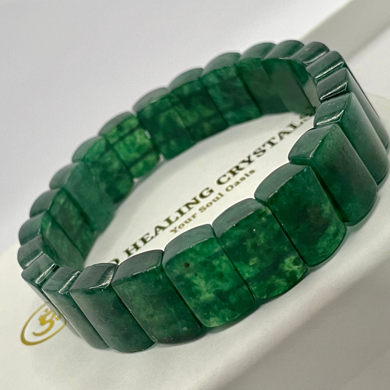 Green Strawberry Quartz Bangle