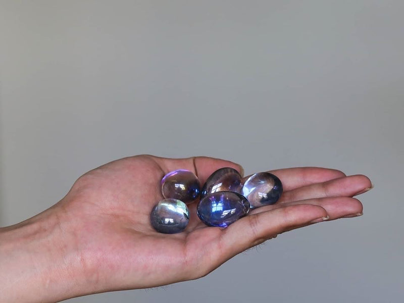 Titanium Aura Quartz Tumbled Stones