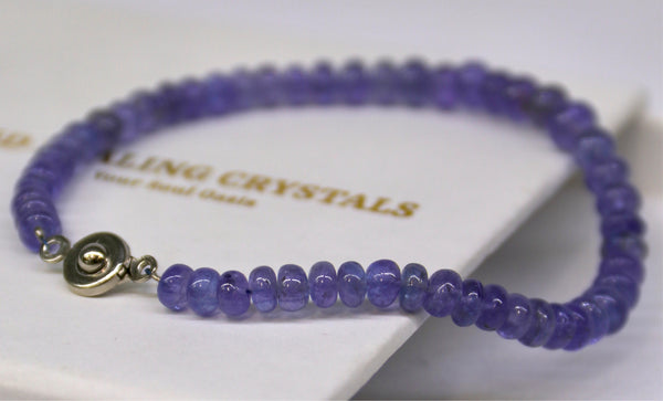 Tanzanite Rondelle Cut Bracelet