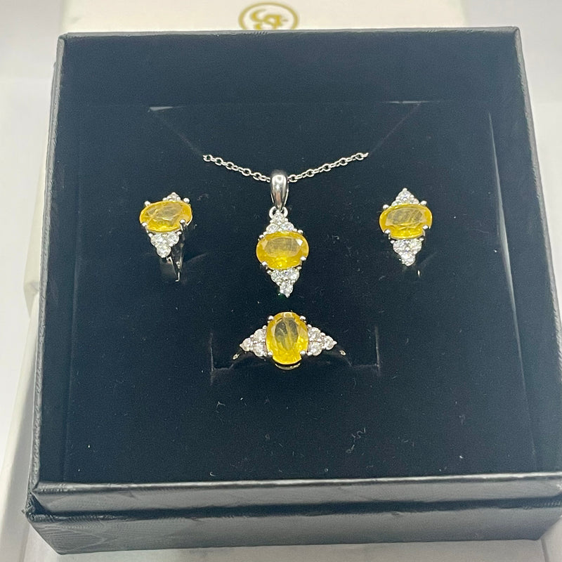 Yellow Sapphire Set