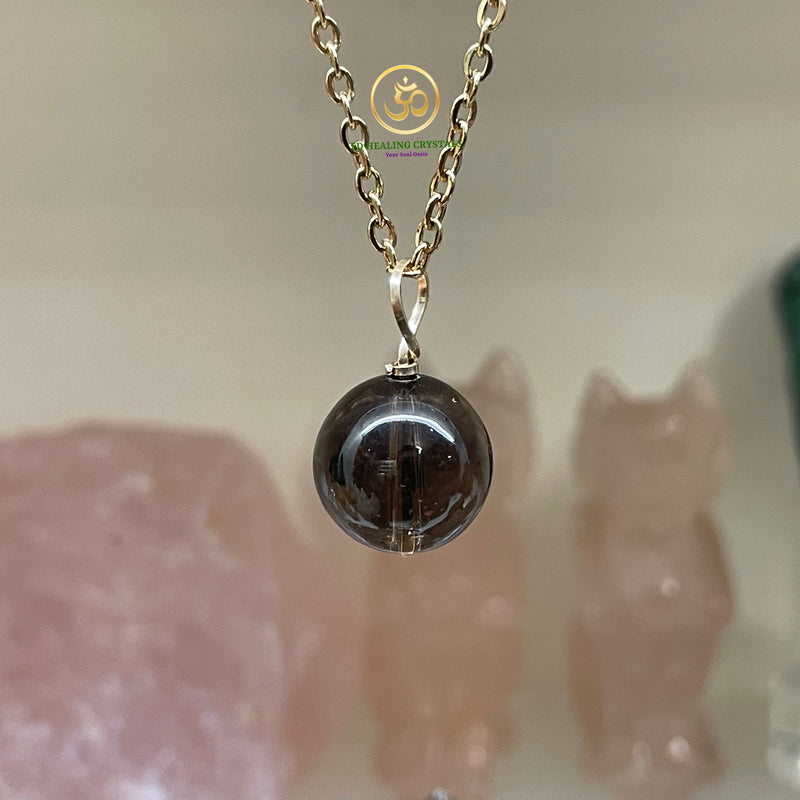 Smoky Quartz Sphere Pendant