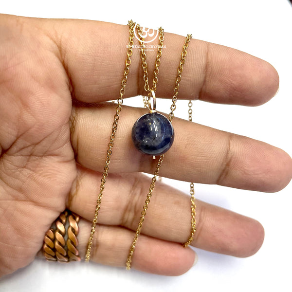 Iolite Sphere Pendant