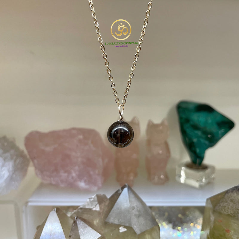 Smoky Quartz Sphere Pendant