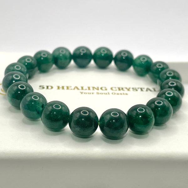 Green Strawberry Quartz Bracelet