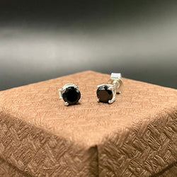 Black Spinel Earrings