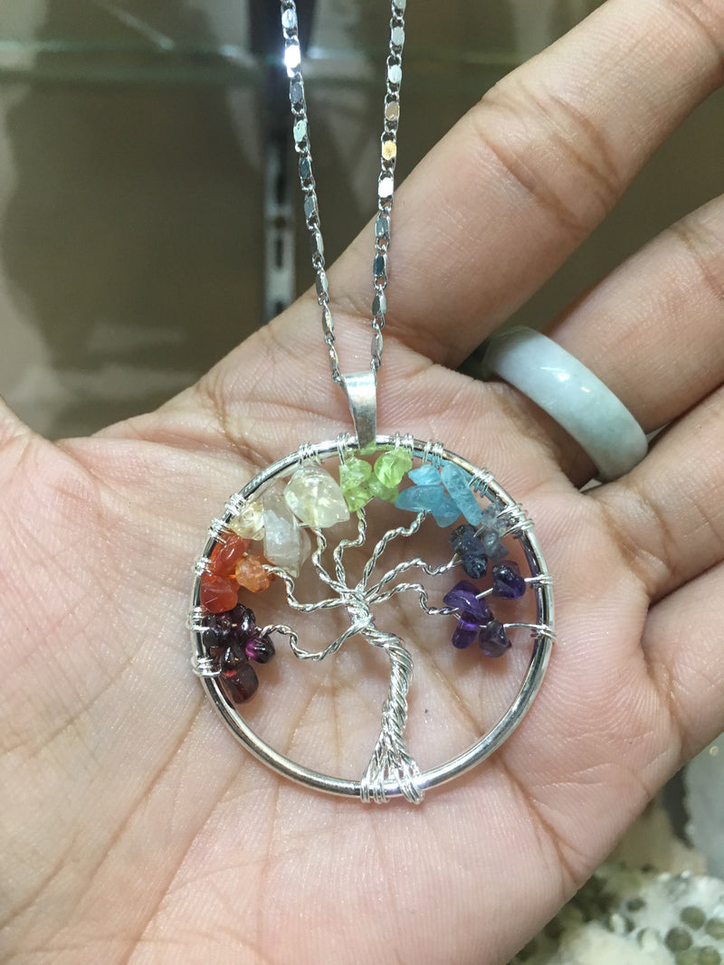 Seven chakra tree of life