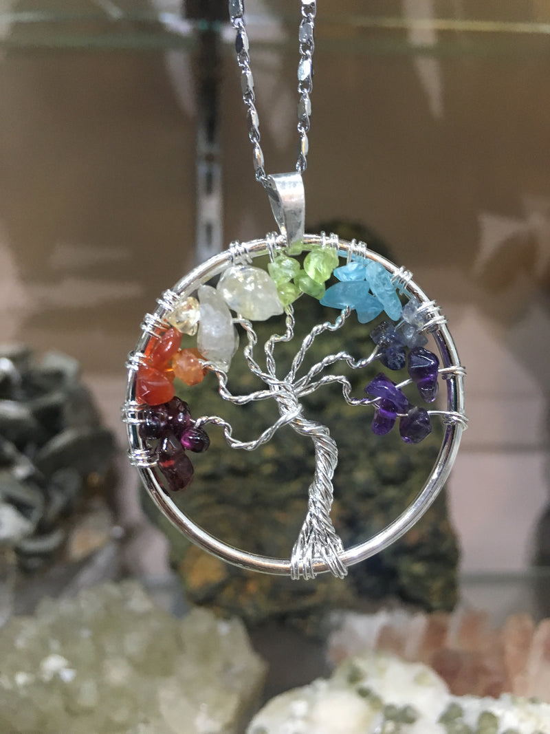 Seven chakra tree of life