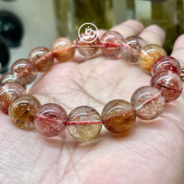 Gold, Copper and Silver Rutilated