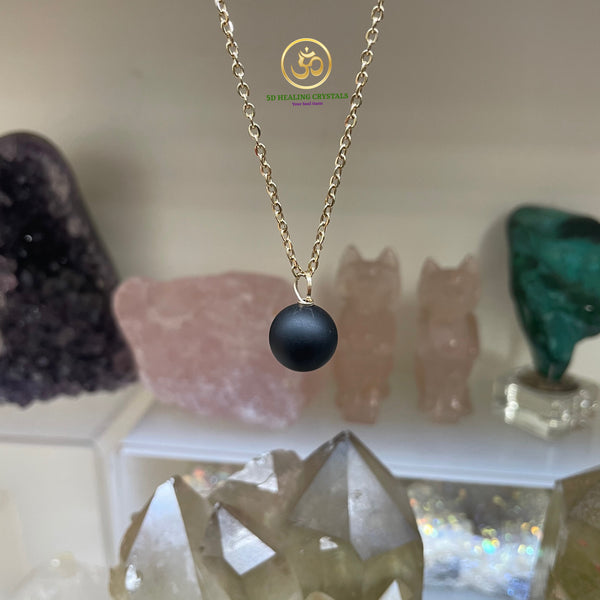 Matte onyx Sphere Pendant