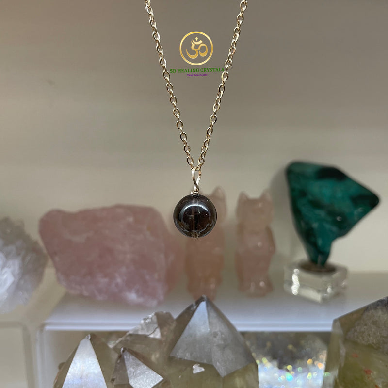 Smoky Quartz Sphere Pendant