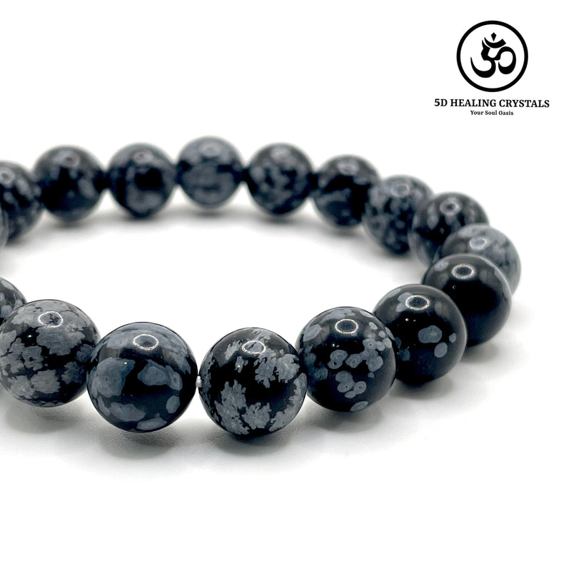 Snowflake Obsidian Bracelet